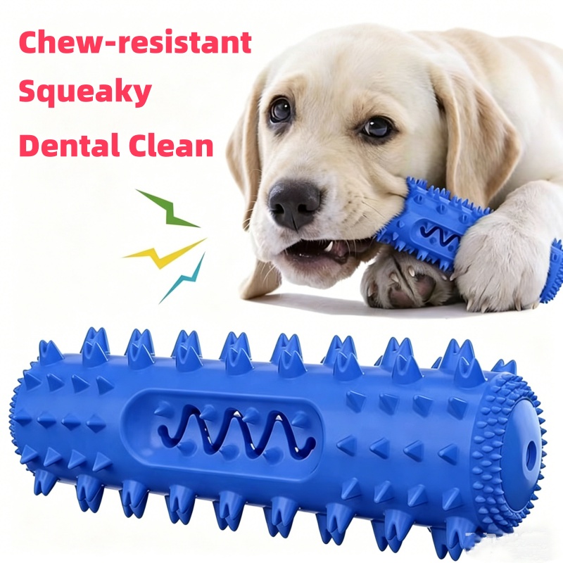 Rubber Treat Dispensing Dog Toy - Wytrzymała, piszcząca zabawka do żucia dla