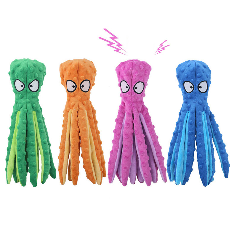 Pet Plush Dog Toy Voice Octopu – Interactive Squeaky Plush Dog Toy recenzja i cena