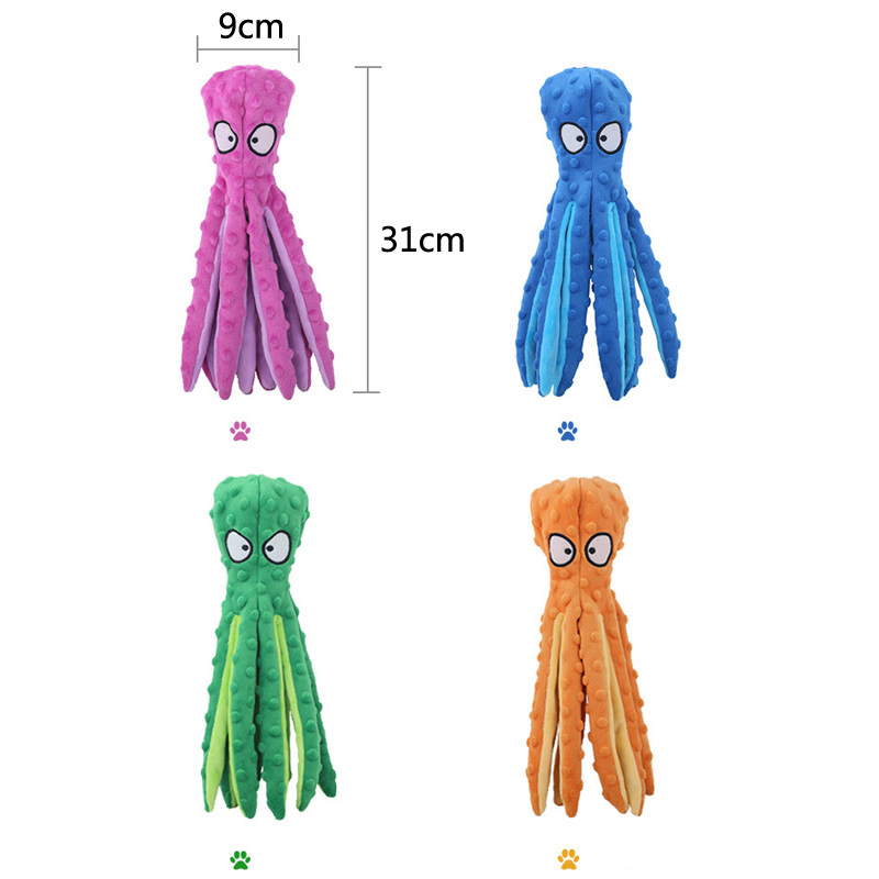 Pet Plush Dog Toy Voice Octopu – Interactive Squeaky Plush Dog Toy recenzja i cena