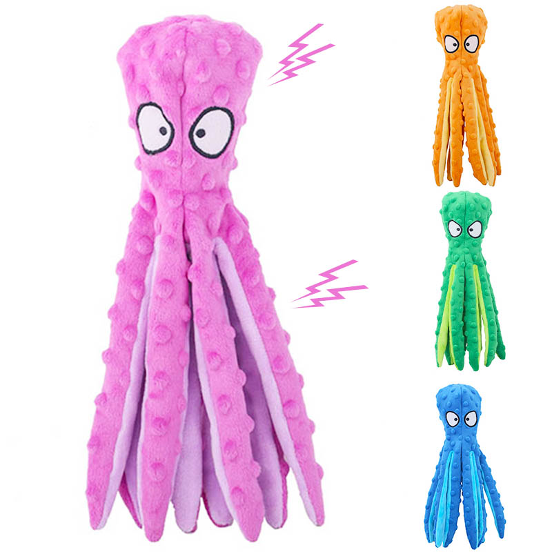 Pet Plush Dog Toy Voice Octopu – Interactive Squeaky Plush Dog Toy recenzja i cena